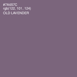 #7A657C - Old Lavender Color Image